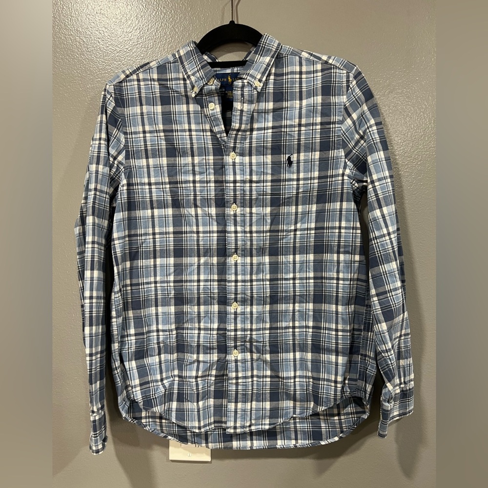 Ralph Lauren Boys plaid button down size XL (18-20)